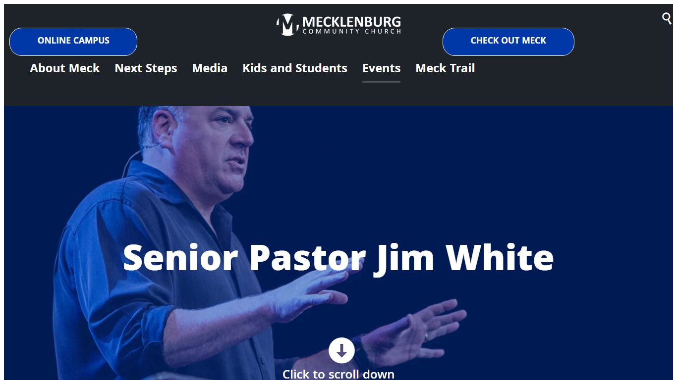 Senior Pastor Jim White | Mecklenburg Community Church